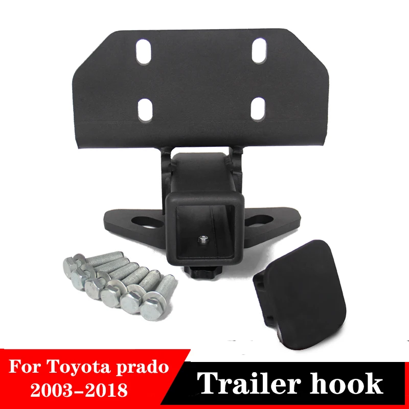 For Land cruiser Prado18-03 Trailer hook Heavy Steel Trailer Bar Plug Towing Bar trailer Multi-function Double Hitch Receiver