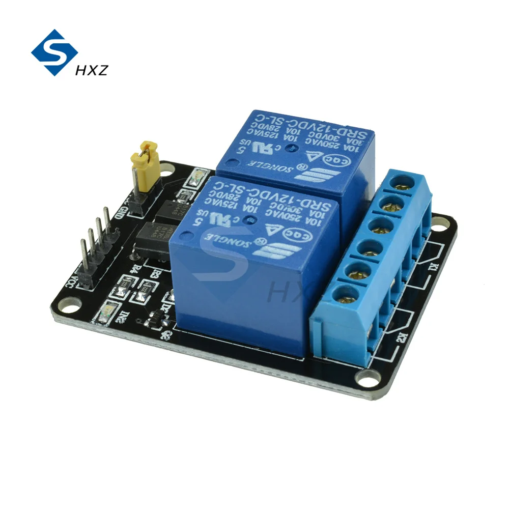 2 Channel Relay Module DC 24V 12V 5V with Optocoupler for PIC AVR DSP ARM Arduino New Function