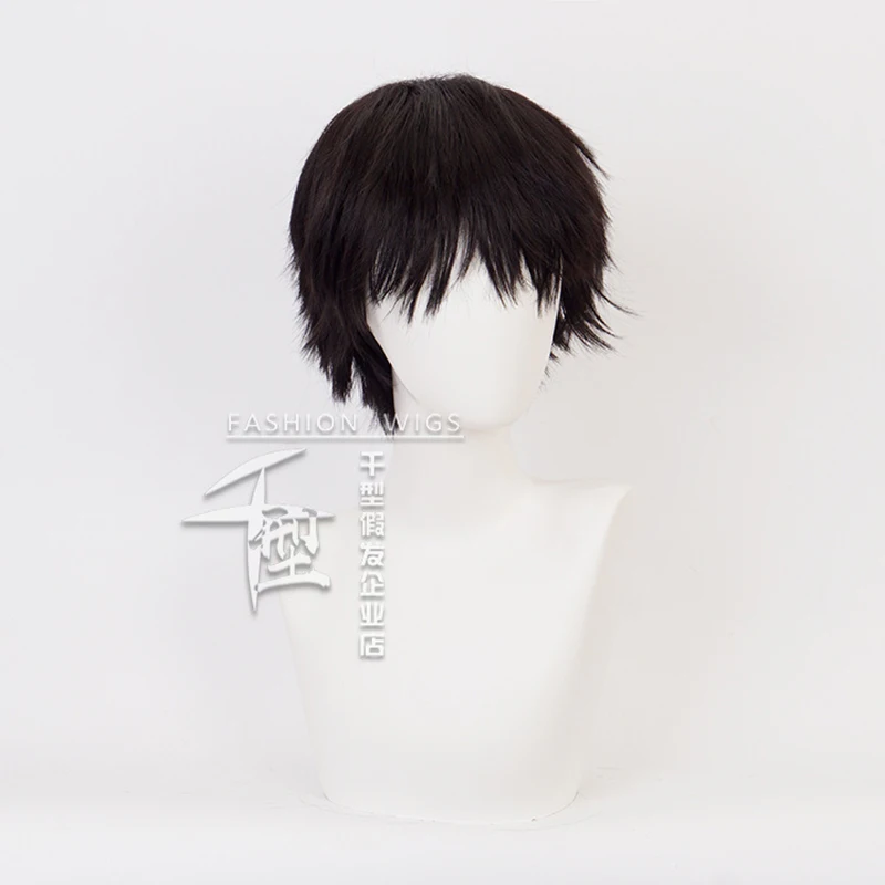 Anime Haikyuu!! Fukurodani Akaashi Keiji Wig Cosplay Costume Heat Resistant Synthetic Hair Men Women All-match Black Short Wigs