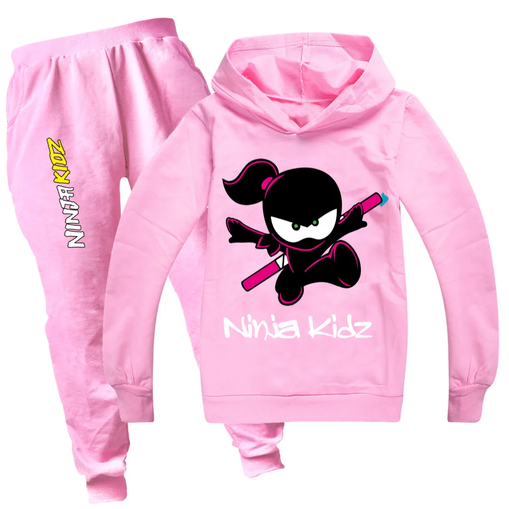 

Fashion Girls NINJA KIDZ Clothing Spring autumn Kids Clothing Suits Cartoon Sets Children Boy Girls Sports Tracksuits Suits