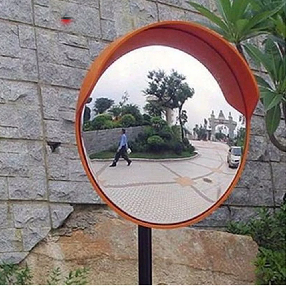 30cm/ 12 Wide Angle Security Curved Convex Road Mirror Traffic Driveway Newly