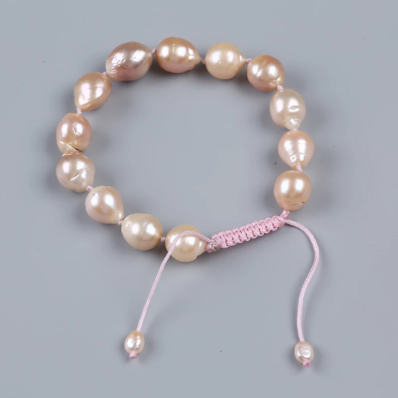 

11mm AA Edison Freshwater Natural Pearl Bracelet For Women