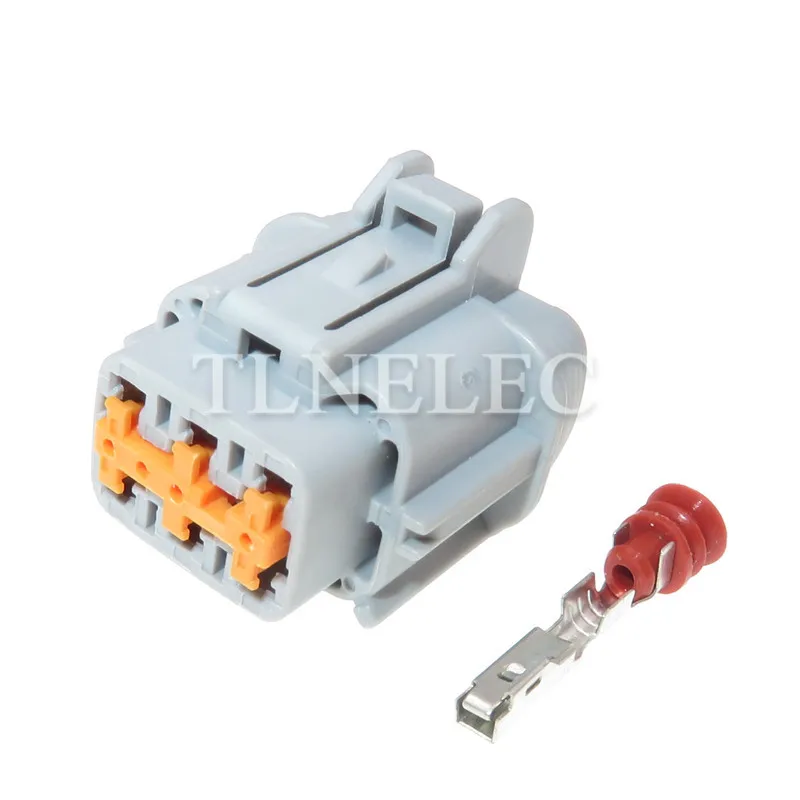 6188-0560 6189-1175 Sumitomo 6 PIN ชายหญิงสีเทากันน้ำ Auto Connector ไฟหน้าวิ่งกลางวันปลั๊กสำหรับ teana