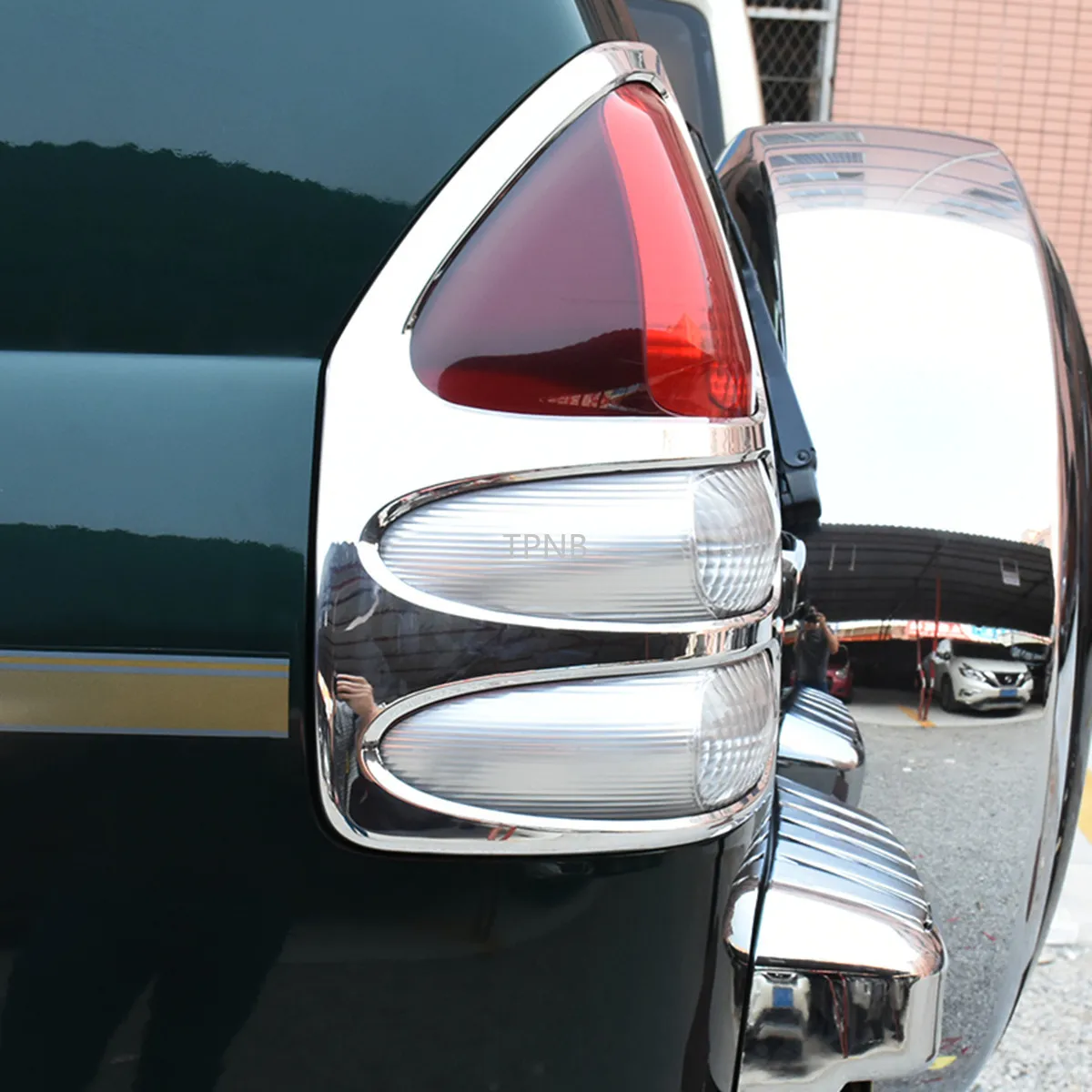 For Toyota Land Cruiser Prado 120 FJ120 2003 2004 2005 2006 2007 2008 2009 Rear Light Trim Hood Car-Styling Accessories