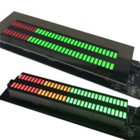 DC 12v 24v Audio Level Indicator Stereo Music Spectrum LED light Amplifier VU Meter for Car MP3 player Light Atmosphere Lamps