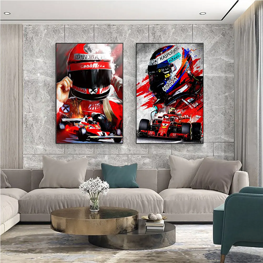 

Niki Lauda F1 Abstract Poster Modern Home Decor Canvas Painting HD Prints Modular Wall Art Picture for Living Room Decoration