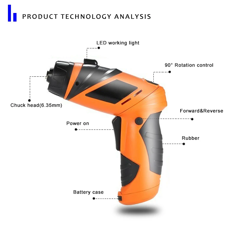 6V Cordless Electric Screwdriver Drill Mini Wireless Power Driver AA Battery Repair Tool Kit With LED Light With 7 OR 11 Bits