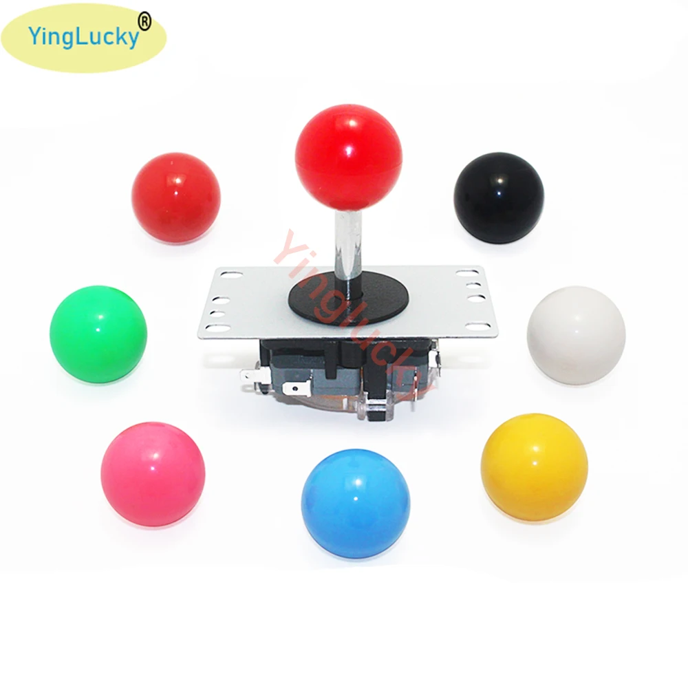 25pcs Arcade joystick copy sanwa joystick 4/8way round gate fighting stick for joysticks video game console replacement handle