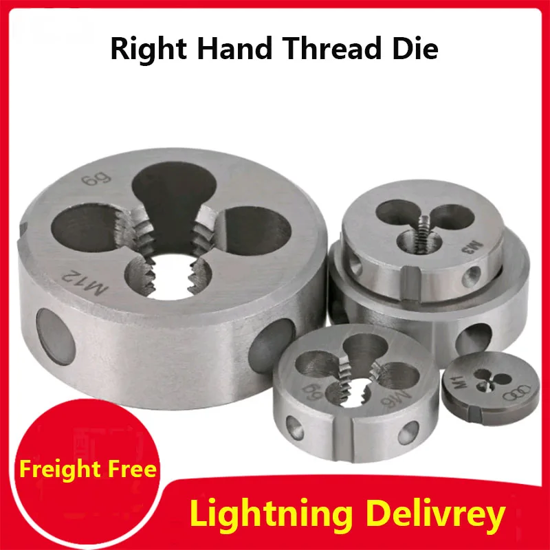 Right Hand Thread Die Right Hand Mold Suit Tap Die Set M1 M1.2 M1.4 M1.6 M1.7 M2 M2.5 M3 M3.5 M4 M5 M6 M8 M10 M12 M14 M16 M18M20