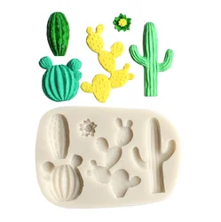 Cactus Silicone Mold Sugarcraft Chocolate Cupcake Baking Mold Fondant Cake Decorating Tools