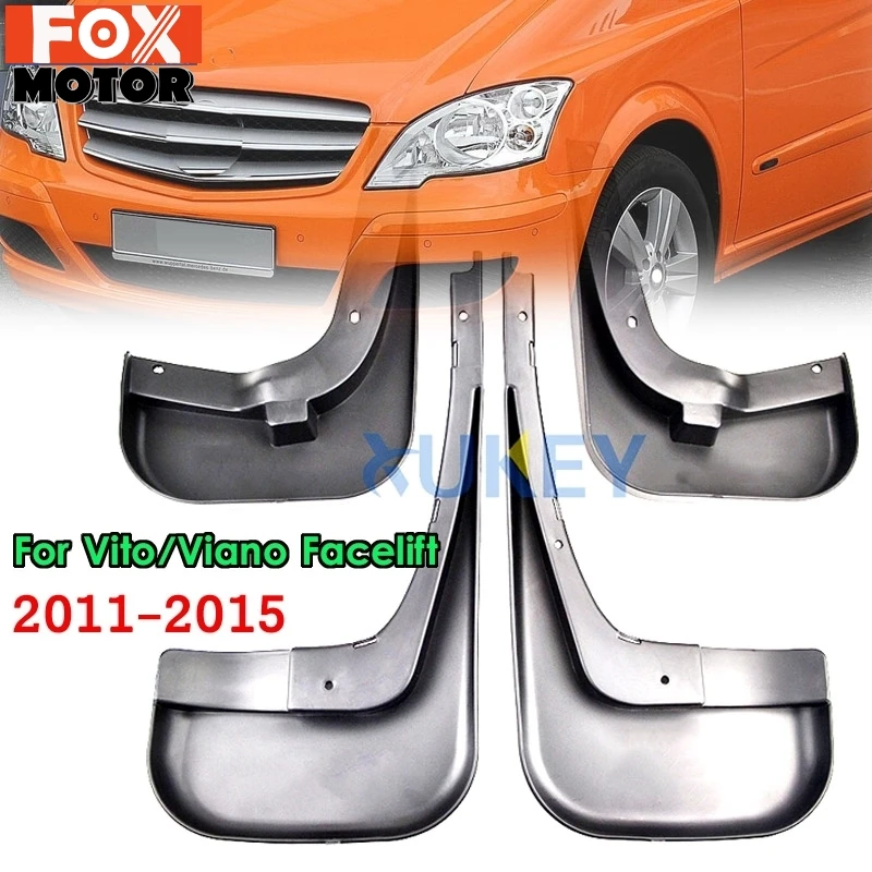 

Car Mud Flaps For Benz Vito Viano V Class W639 2011 - 2015 2012 2013 2014 Mudflaps Splash Guards Mud Flap Mudguard Front Rear