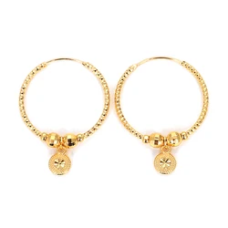 Ball Earrings for Women Girls Bead Round Ethiopian Africa Arabia Middle East Jewelry Gift