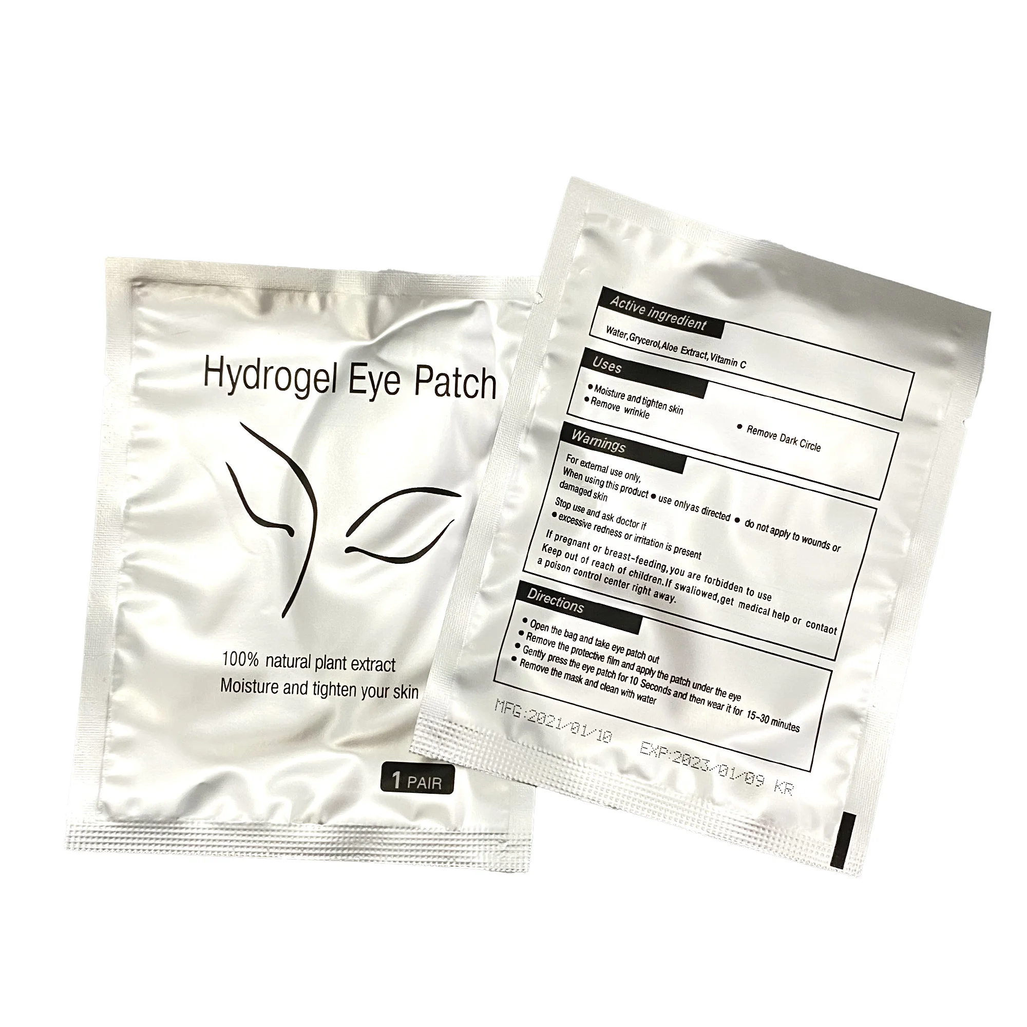 50Pairs Patches for Building Hydrogel EyePads Eyelash Extension Paper Stickers Lint Free Under Eye Pads Makeup Suppliers