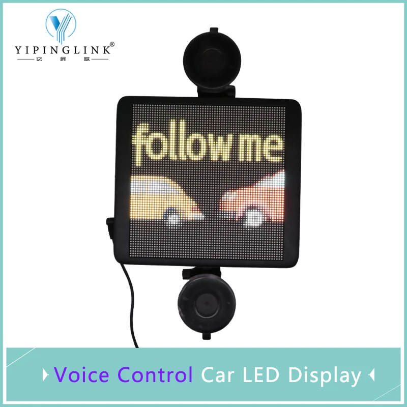 

Voice Control Smart RGB Car LED Screen Funny Car Rear Window Emotion Light Bluetotoh Programmable LED Display