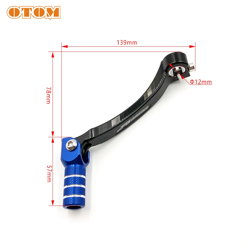 OTOM Off-Road Motorcycle CNC Gear Shift Shaft aluminium składane ramię pedał dźwignia zmiany biegów dla YAMAHA YZF YZ250F YZ450F 2014-2016