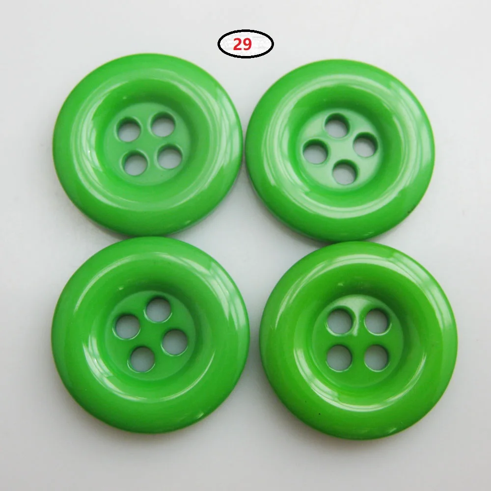 NBNNEG 30Pcs Multicolors 18MM Round Buttons Resin Decorative Scrapbooking Botoes Tailor Garment Sewing Accessory