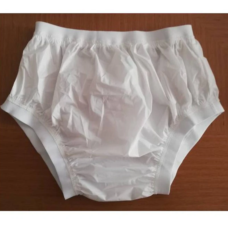 Free Shipping FUUBUU2207-White-XL-1PCS  Wide elastic pants  plastic non pants for babies diapers  cloth diaper