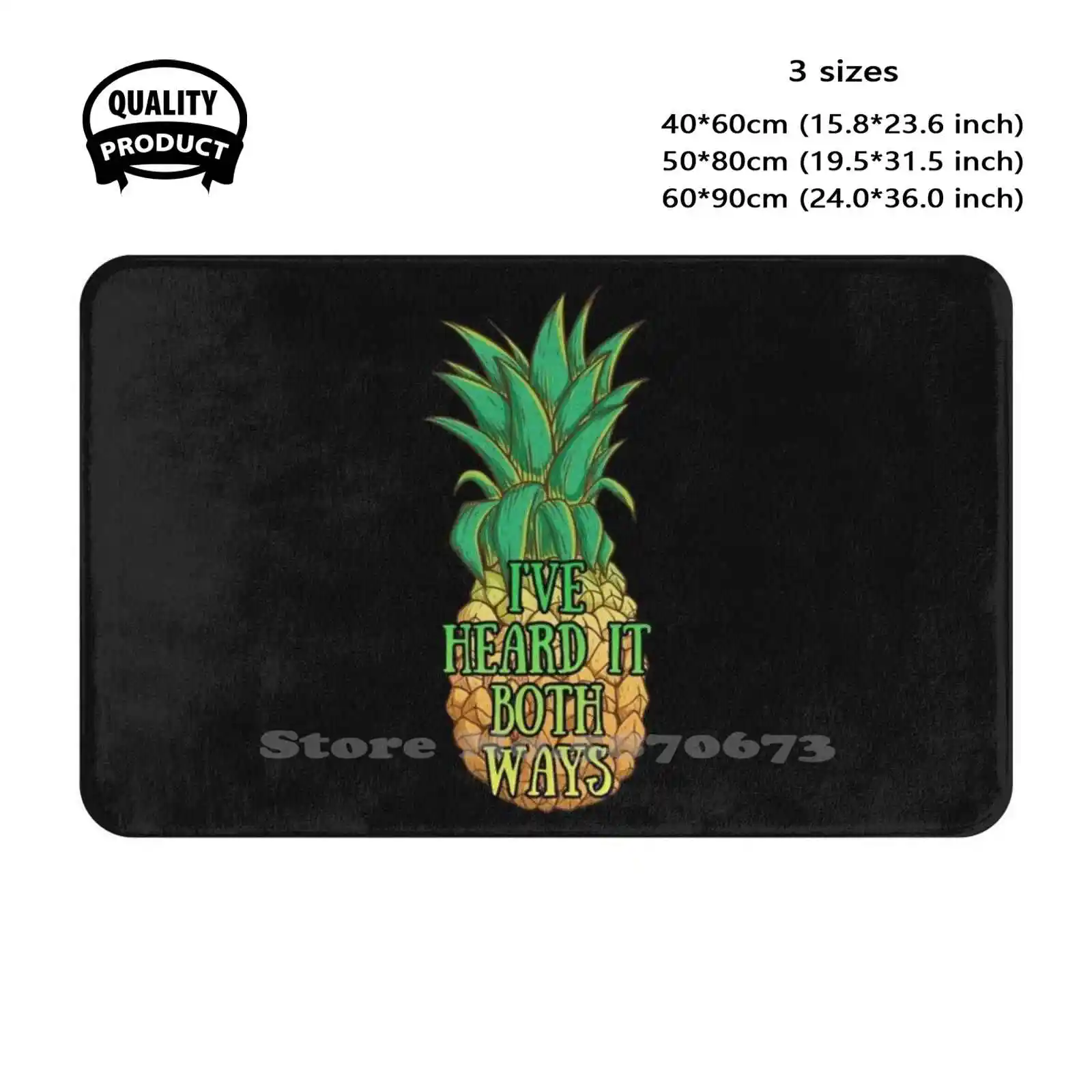 Psych Tv I Have Heard It Both Ways Retro Design Soft Cushion Home Carpet Door Mat Car Rug Pineapple Psych Psych The Tv Show