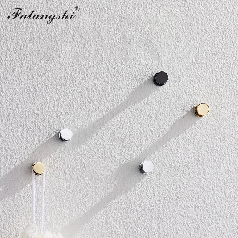 Crochets en laiton pour vêtements, petite décoration domestique, antirouille, serviette, manteau, clé, accessoires, WB8ree, T1
