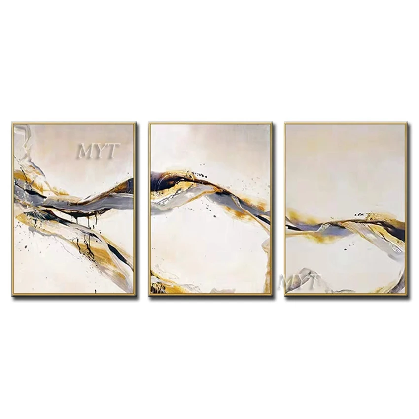 The Picture Of Water Falling To The Ground Abstract Oil Painting Wall Art Home Decor Handmade Picture Modern On Canvas No Framed