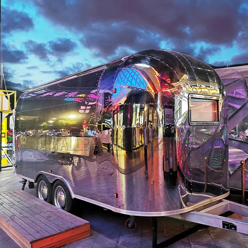 Allbetter New Arrival Food Trailer Full Equipment Hot Dog Burger Fries Ice Cream Lemonade Pizza Taco Concession