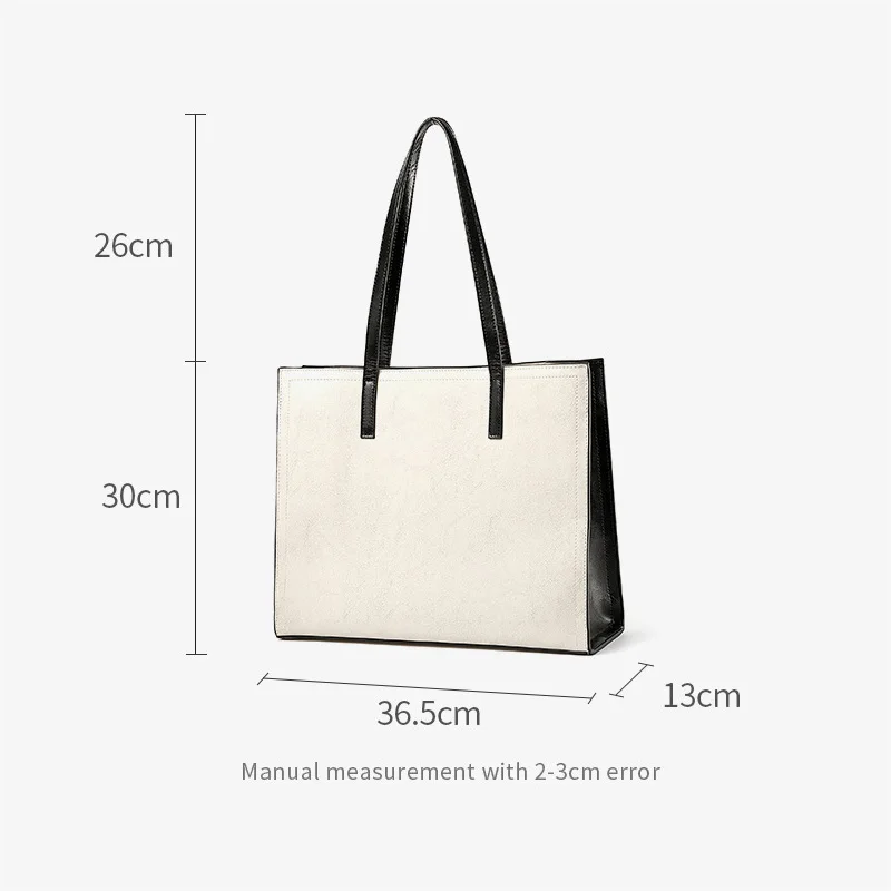 2021 Winter New Women\'s Bag Female Large Capacity Simplism Tote Shopper Shoulder Bags Split Leather Fashion Handbag