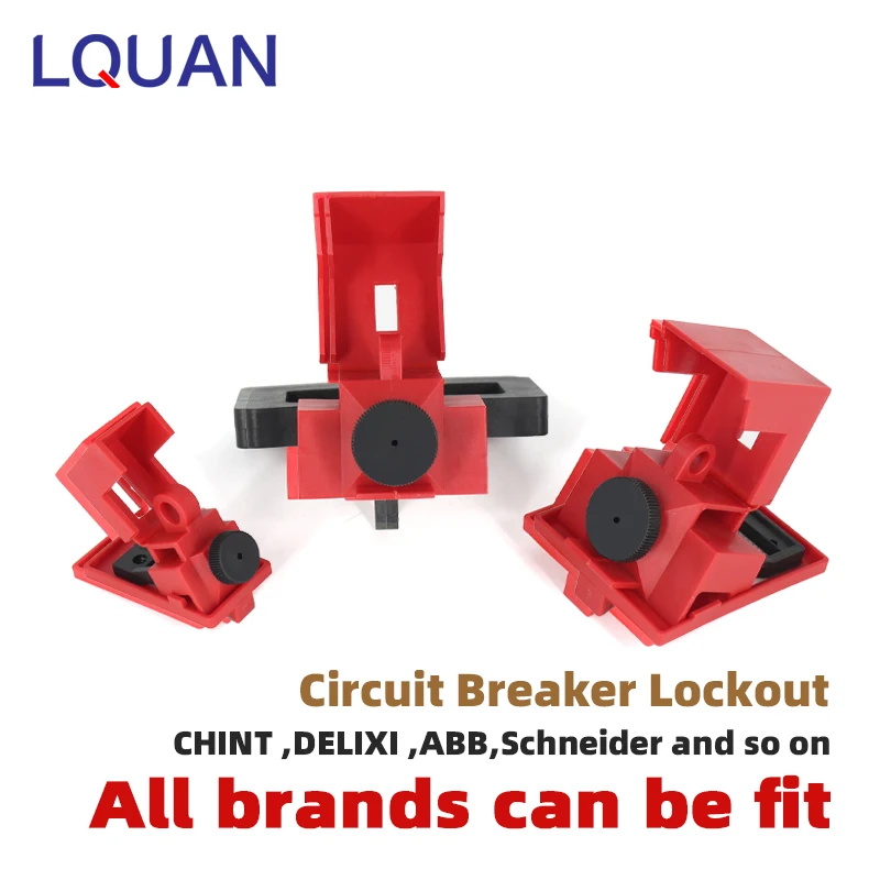 Clamp-On Circuit Breaker Lockout Electrical Air Switch MCCB Safety Lock Off LOTO Device For 120/227 480/600V