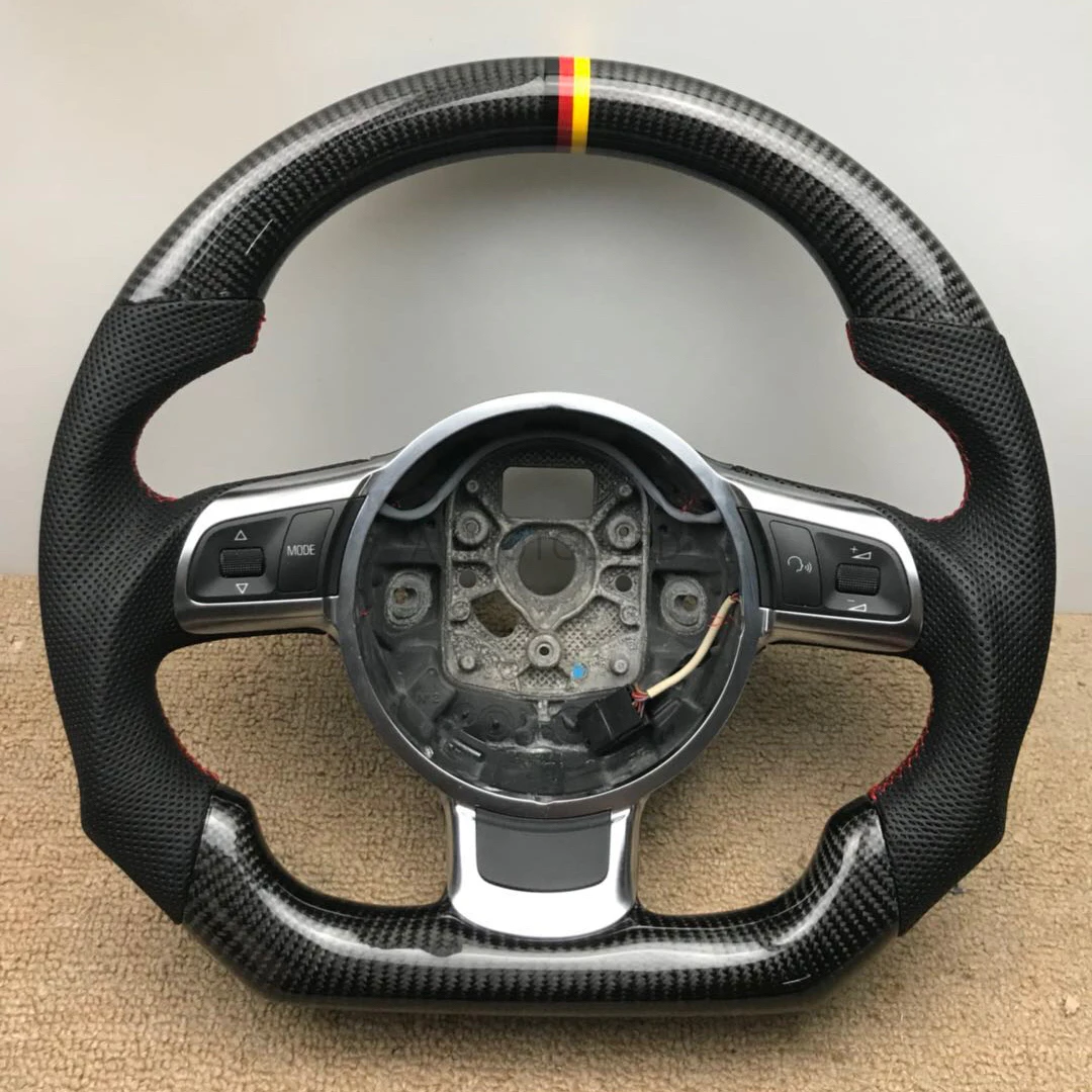 High Quality Carbon Fiber Steering Wheel For Audi TT TTS 2008 2009 2010 2011 2012 2013 2014 2015 2016...