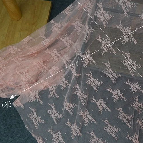 High-quality soft mesh elastic lace fabric mesh lace DIY clothing skirt hollow top coat accessory fabric