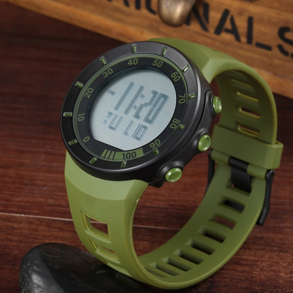 Outdoor Sport Watches for Men Waterproof Men\'s Digital Wristwatch Army Green Fashion Tactical LED Electronic Clock reloj hombre