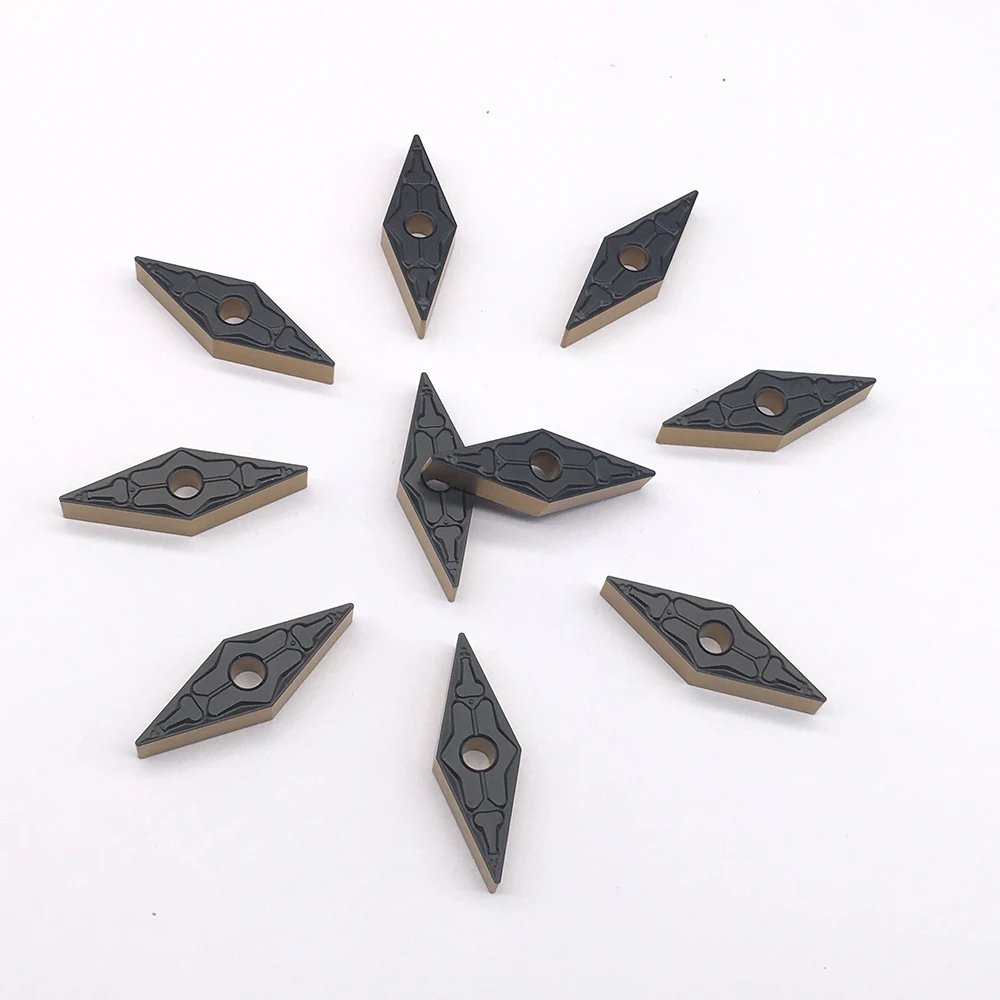 10PCS VNMG160404 TM FT4225 Carbide Turning Tools Lathe Tools For Turning Tools Carbide Turning Inserts For Steel CNC Tools