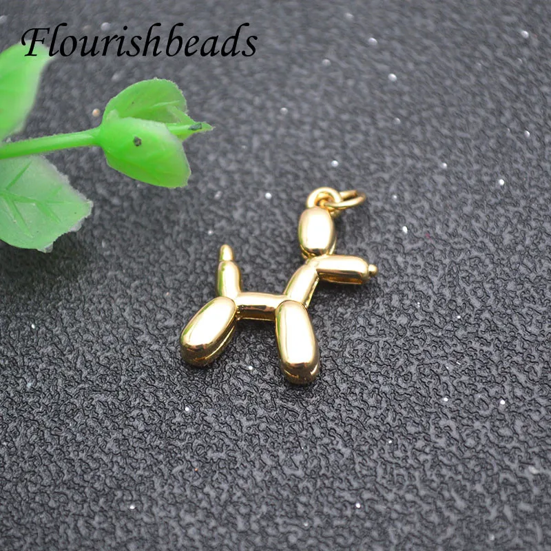 20Pc Newest Cute Metal Dog Puppy Necklace Fashion Gold Enamel Pendant Jewelry Unisex for Gift Party