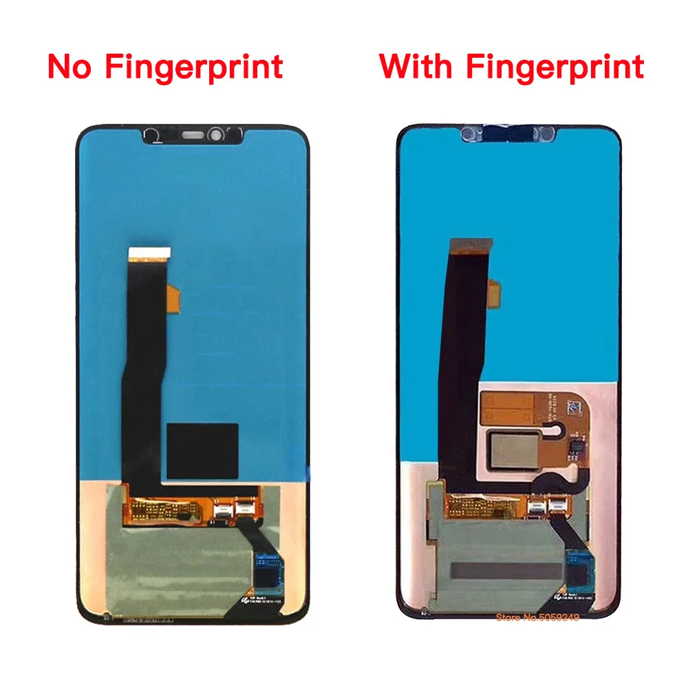 Super AMOLED Display For Huawei Mate 20 Pro LCD Display Touch Screen Digitizer Assembly Repair With fingerprint 6.39\'\' LCD OEM