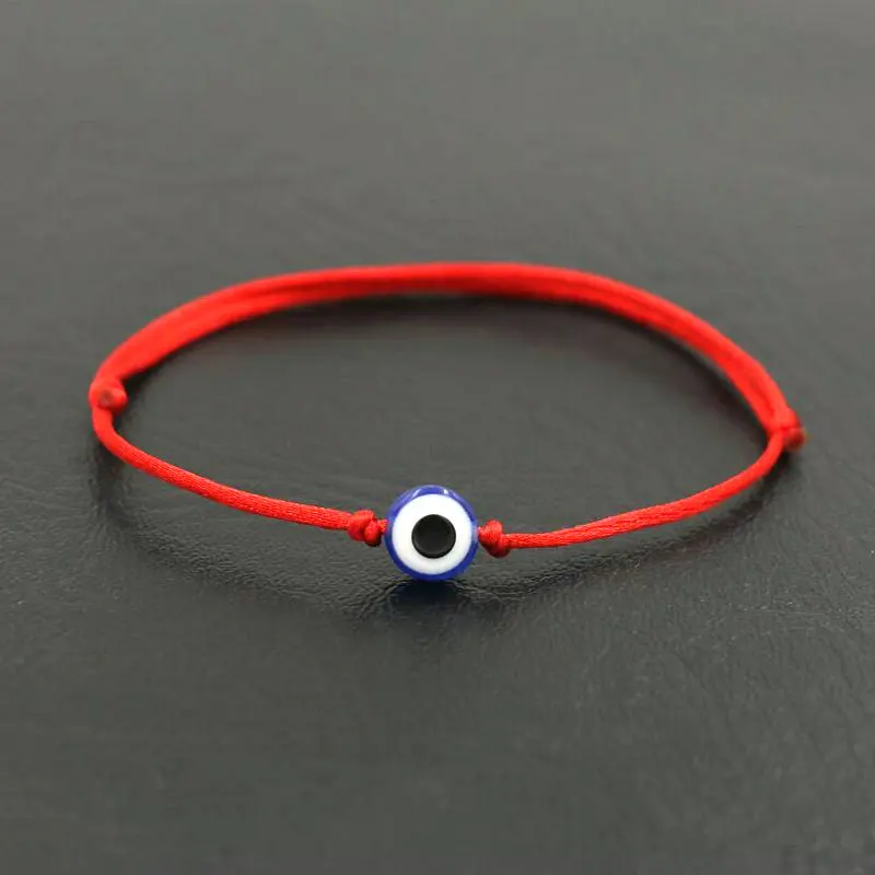 Lucky Turkish Blue Evil Eye Men Bracelet Thin Red Rope Thread String Braid Women Bracelets For Couples Lovers Jewelry Gifts