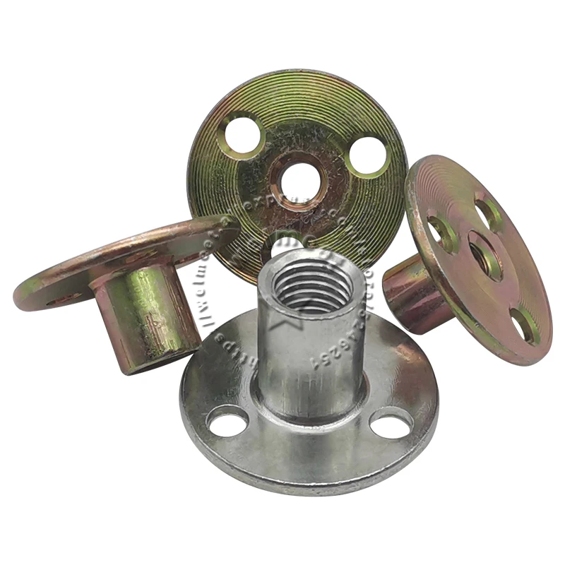 M6/M8/M10/M12mm Thread Hole Iron Rigid Flange Coupling Motor Guide Shaft Coupler Motor Connector