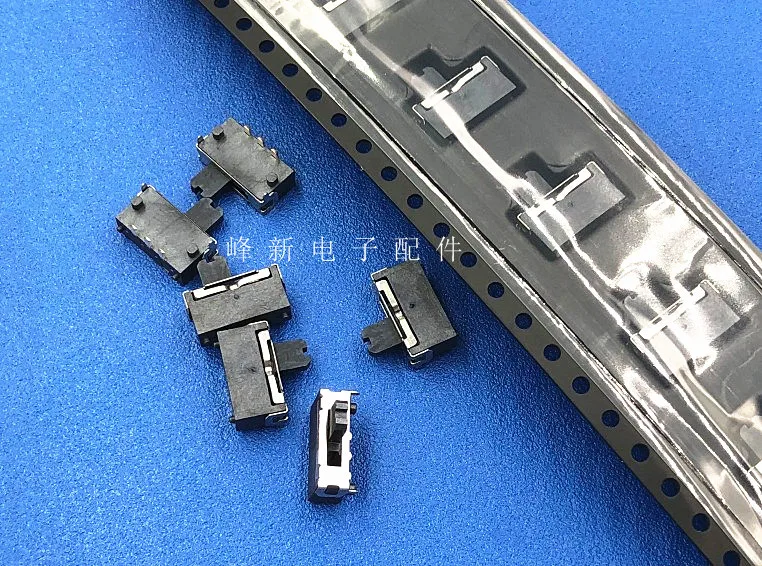 5Pcs Taiwan 90° curved foot 2-step 3-foot switch side toggle switch fluctuating horizontal side slide slide switch power supply