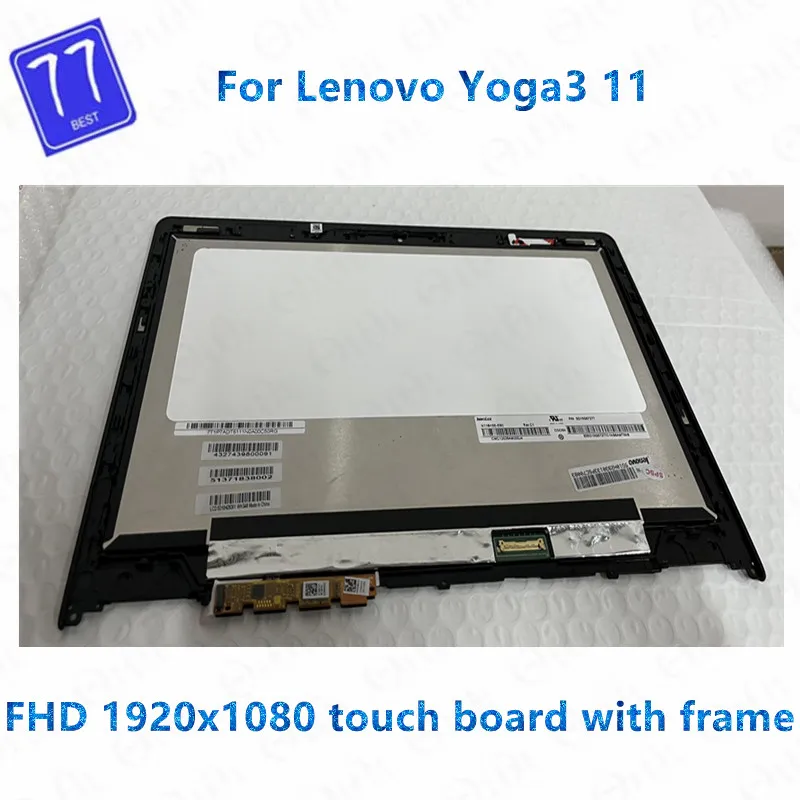 Replacement for Lenovo Yoga 3-11 YOGA3 11 yoga 700-11isk 11.6'' FHD IPS LCD Screen Touch panel Digitizer Assembly +Bezel frame