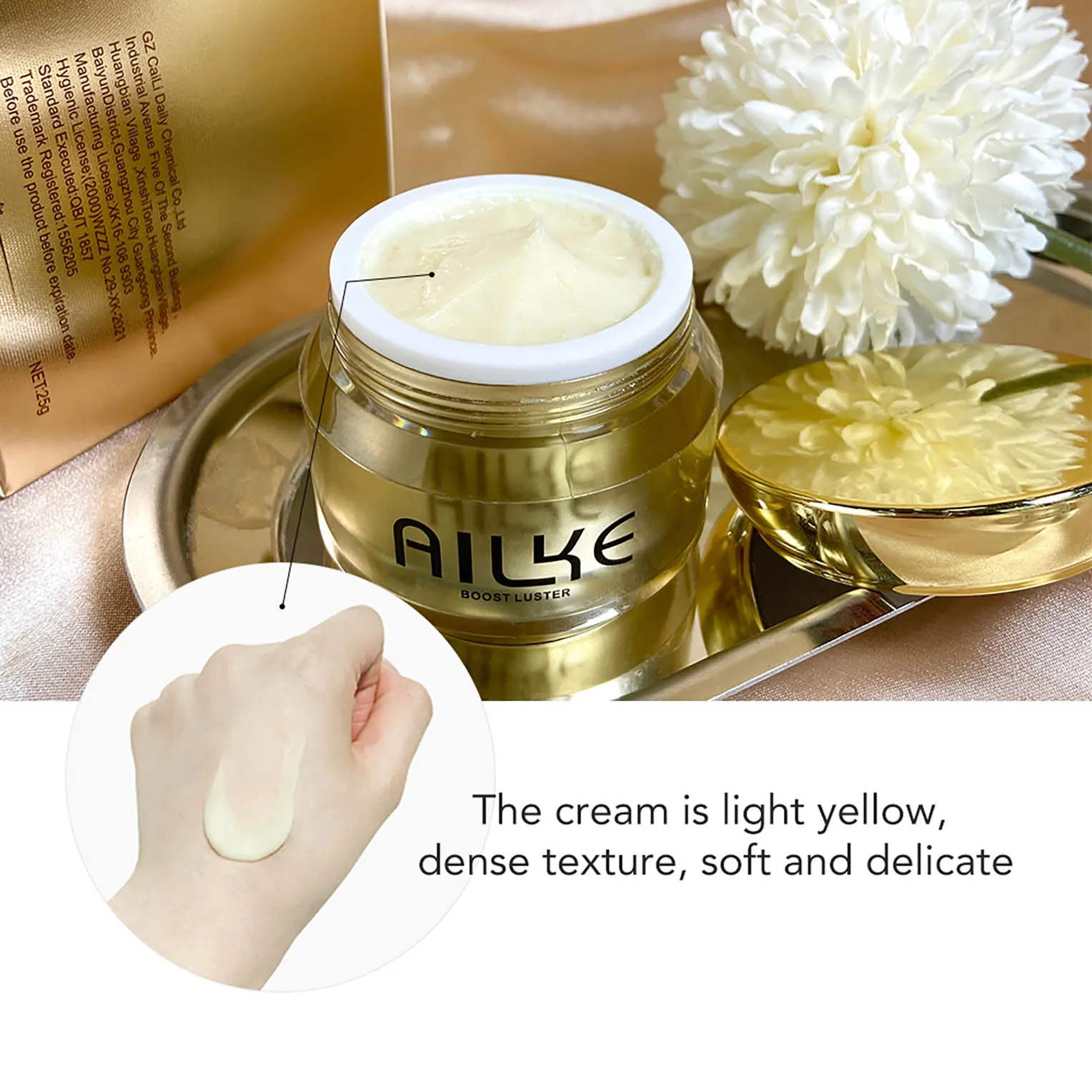 AILKE Brightening Face Skin Care Cream With Glutathione, Improve Dull Skin, Remove Black Spots Facial Cream for Women Men