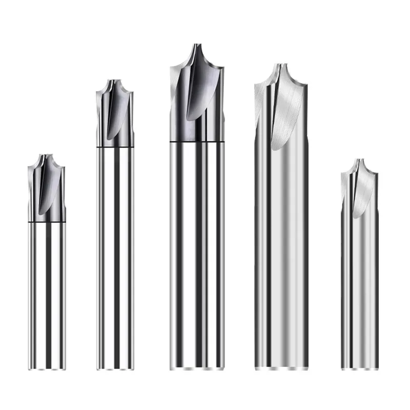 Carbide Tungsten Steel Inner R Milling Cutter Arc R Angle Aluminum End Mill/Coating Chamfering Reverse R Cutter R0.3-R6 2/4Flute