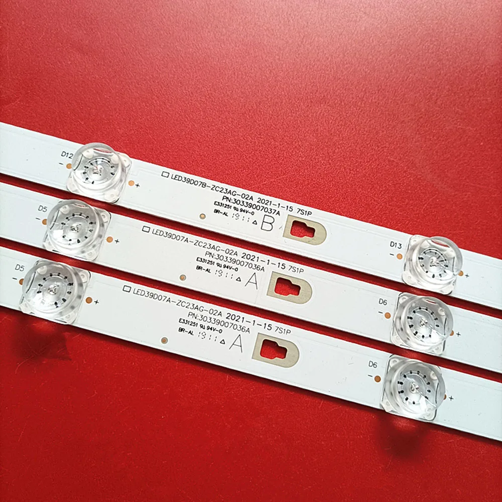 3/6pcs LED Backlight strip for LED39D07B-ZC26AG-01 LED39D07A ZC23AG-02 LE40A31G LE40AL88D88A V400HJ6-PE1 N40 N39S F40Y LED39S1