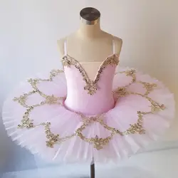 Vestito da balletto rosa per ragazze Tutu costumi da ballo per balletto per bambini vestito da Ballerina vestito da festa per bambini professionale per palcoscenico di natale