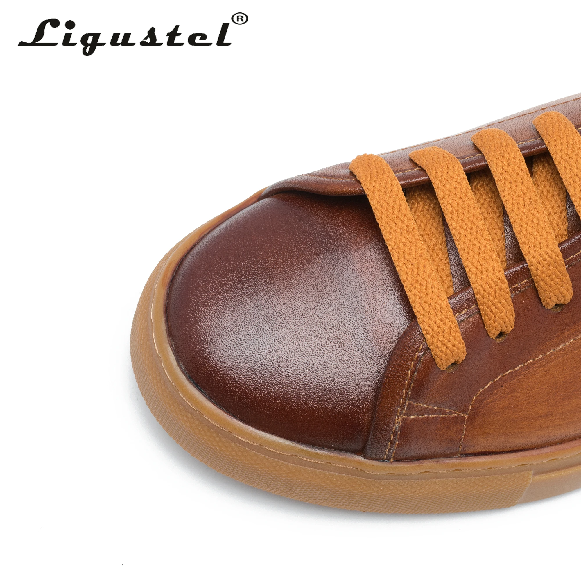 Shoes For Men Genuine Leather Casual 2021 Summer Solid Handmade Vintage Sneakers Male High Quality Flats Lace-up Brown Cow Shoes