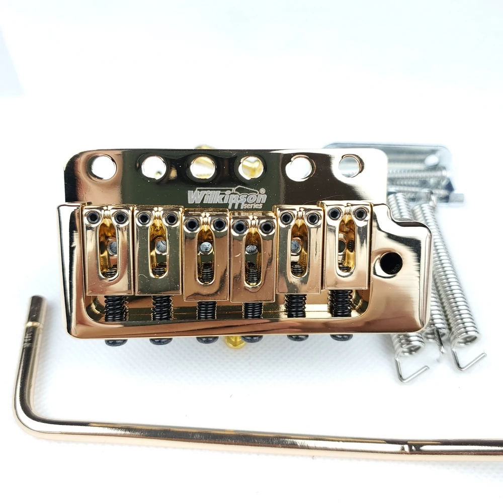 Wilkinson ST Electric Guitar Fixed 6 Screws Tremolo System Bridge Chrome Silver WOV09
