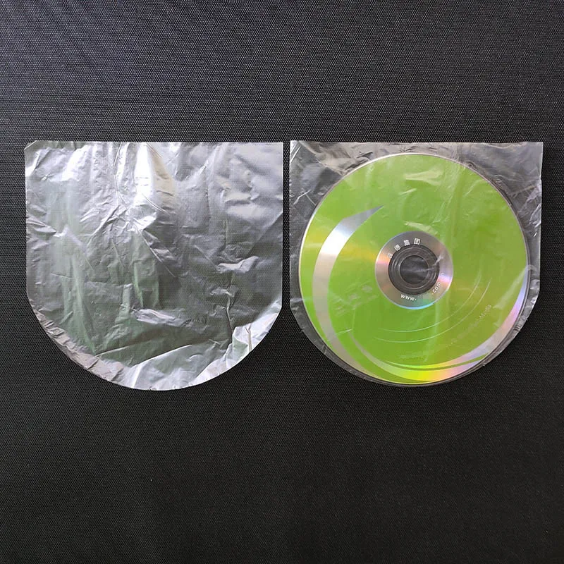 

1000pcs Plastic CD DVD Disc Storage Bag Semicircle Translucent Dustproof Film Protective Bag