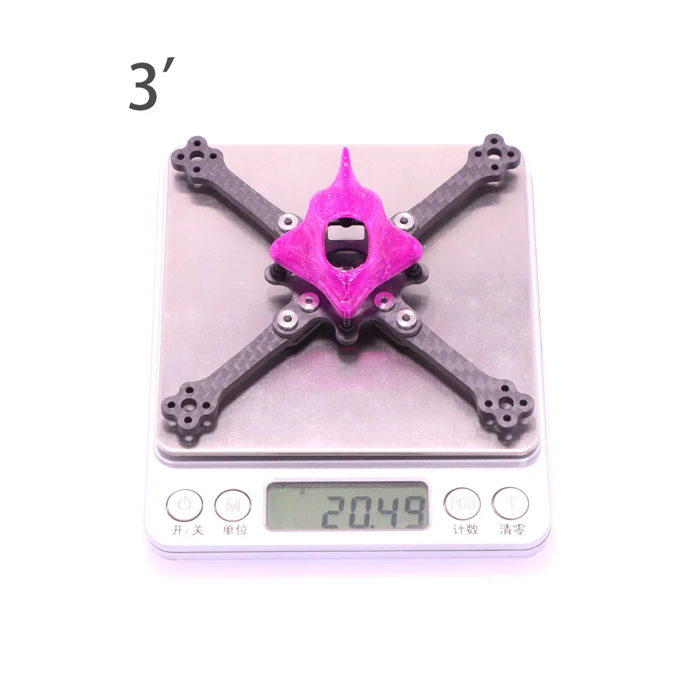 Palito de dente 115 2/3/3.5 Polegada kit quadro tpu dossel para rc zangão fpv corrida betafpv twiglet meteoro cinewhoop happymodel crux3 mobula