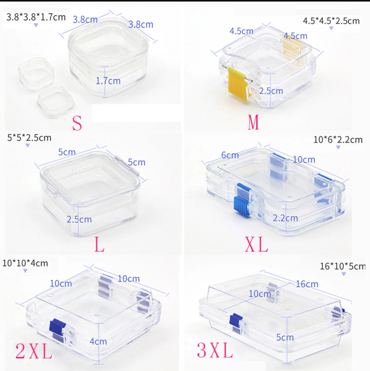 Membrane Plastic denture Tooth Box Transparent Tooth box 2 Inch Plastic Denture teeth Box To Storage Crown And Bridges