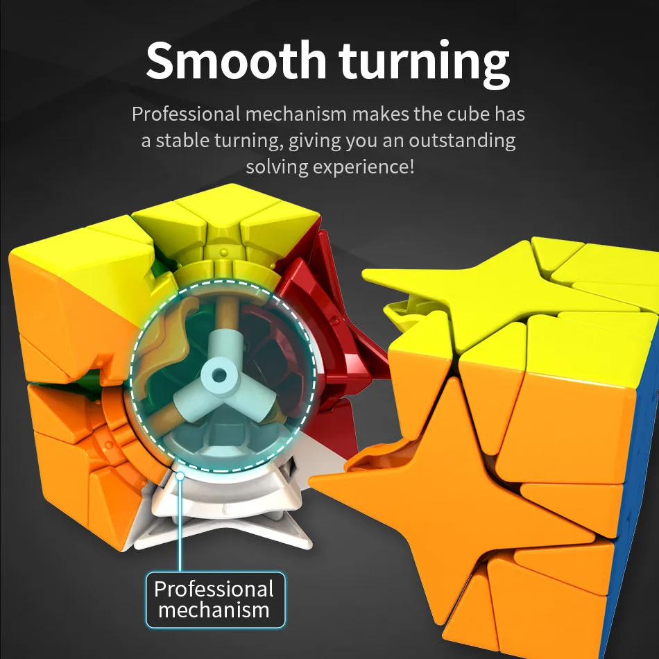 MoYu Meilong Polaris kostka bez naklejek Mofangjiaoshi magiczna kostka łamigłówka w klasie edukacyjne MoYu Polaris kostka zabawka