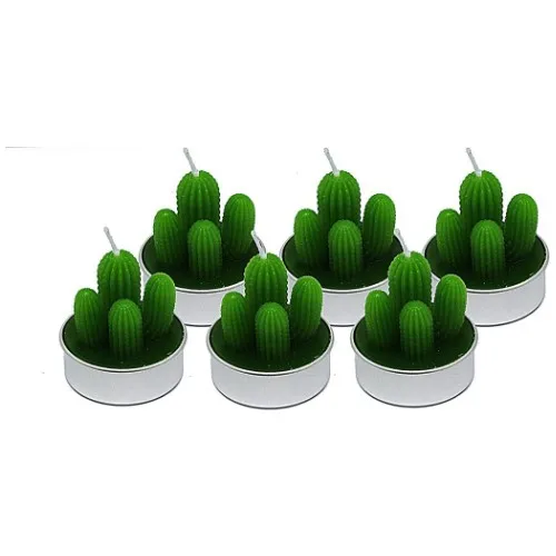 Tuğra Cactus Candle 6 S Stylish Decorative Design