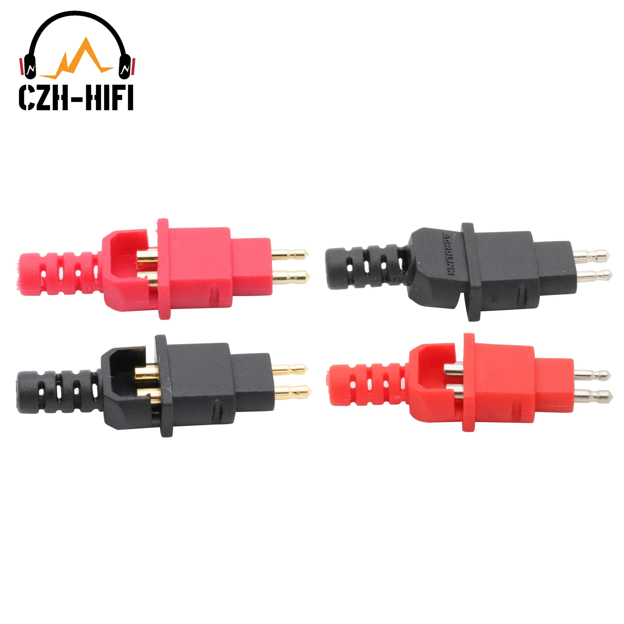 

1pair Headphone Plug Connector Upgrade Adapter Earphone Headset improvement Male Jack For eiser HD580 HD600 HD650 HIFI DIY