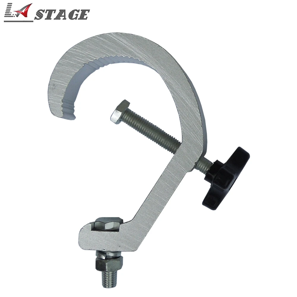 2pcs/lot 30-62mm Aluminum Stage Lighting Clamps Stage Truss Fastener Dj Hanging Hook 80KG Capacity Accessories